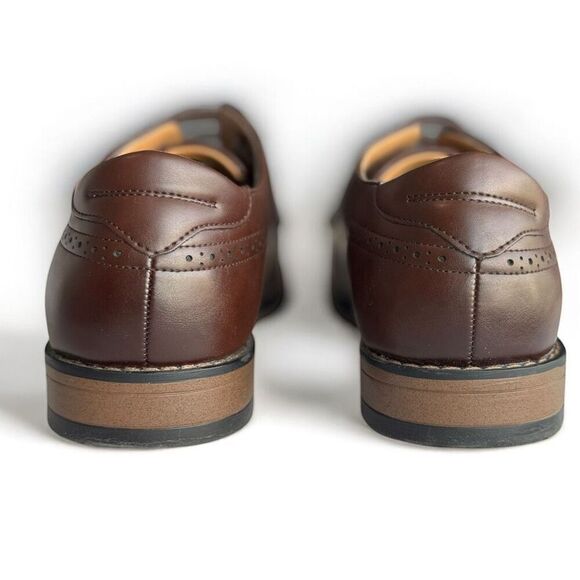 Perry Ellis Men's Brown Oxford Dress Shoes Size 11 Lace Up - Picture 3 of 9